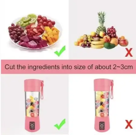 Original Multi-Purpose Portable USB Electric Juicer 6-Blade Blender Cup – Portable Blender ( default, standard )
