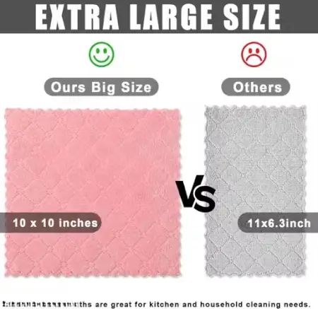 Microfiber Kitchen Dish Cloths (Set of 12) ( default, Standard )