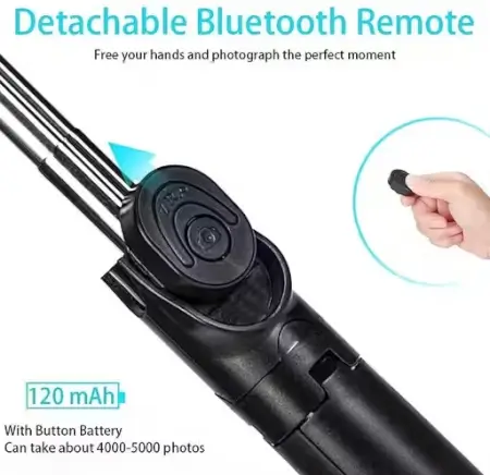 Bluetooth Extendable Selfie Stick – Wireless Remote Tripod ( default, Standard )