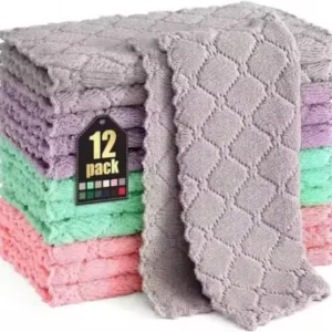 Microfiber Kitchen Dish Cloths (Set of 12) ( default, Standard )
